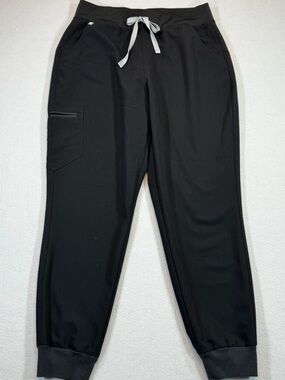 Women’s Figs Zamora Jogger Black Scrub Pants, Large